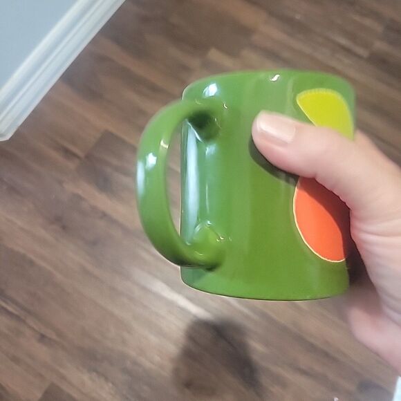 Vintage Waechtersbach Spain Green Red Apple Mug Kitschy Cottage Grandma 70s MCM - Picture 5 of 11